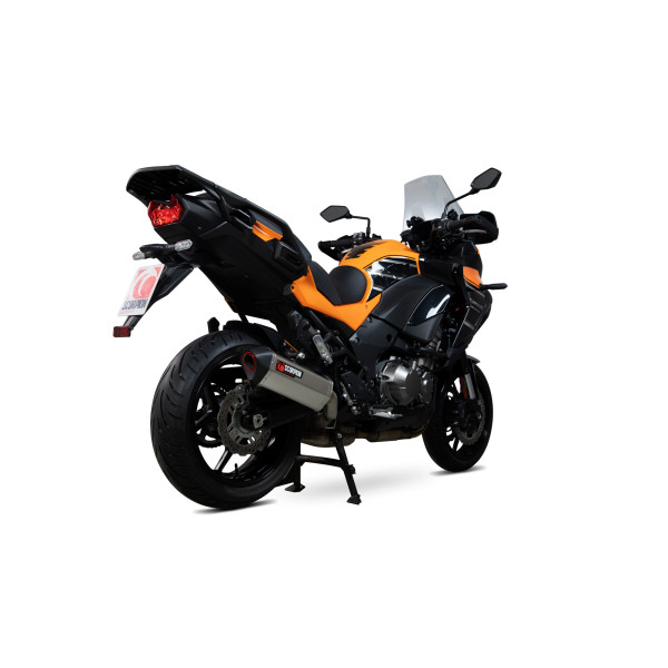 Scorpion Exhaust Kawasaki Versys 1000 / SE / Tourer / GT 2019 - 2023 Serket Parallel Slip-on Titanium Sleeve
